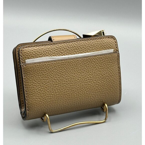 Michael Kors 3263G0KD5L Charm Small Tab Compact Pocket Wallet in Husk Leather - Picture 6 of 16